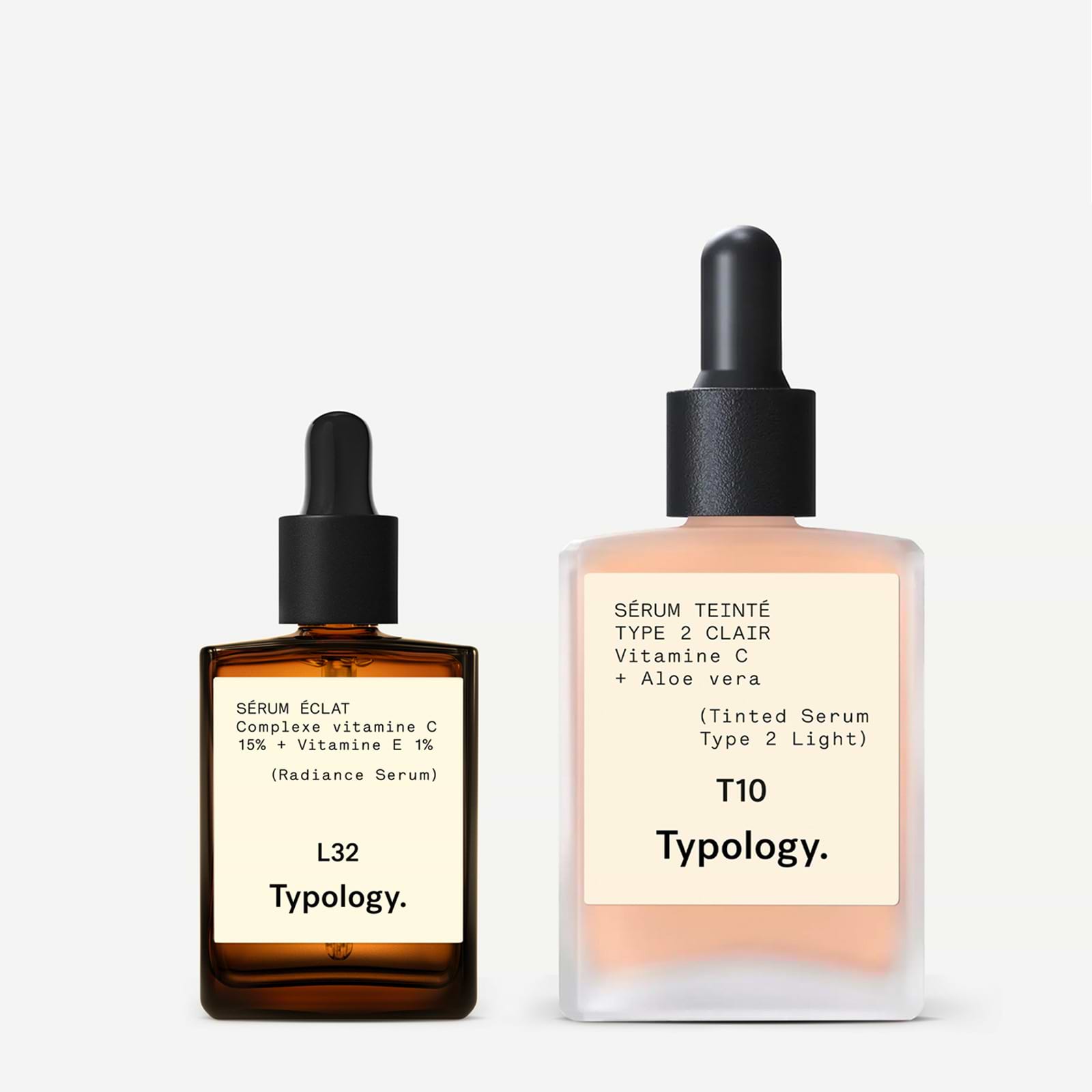 Typology♡インスタントラディアンスデュオ Duo soin visage teint éclatant — Typology