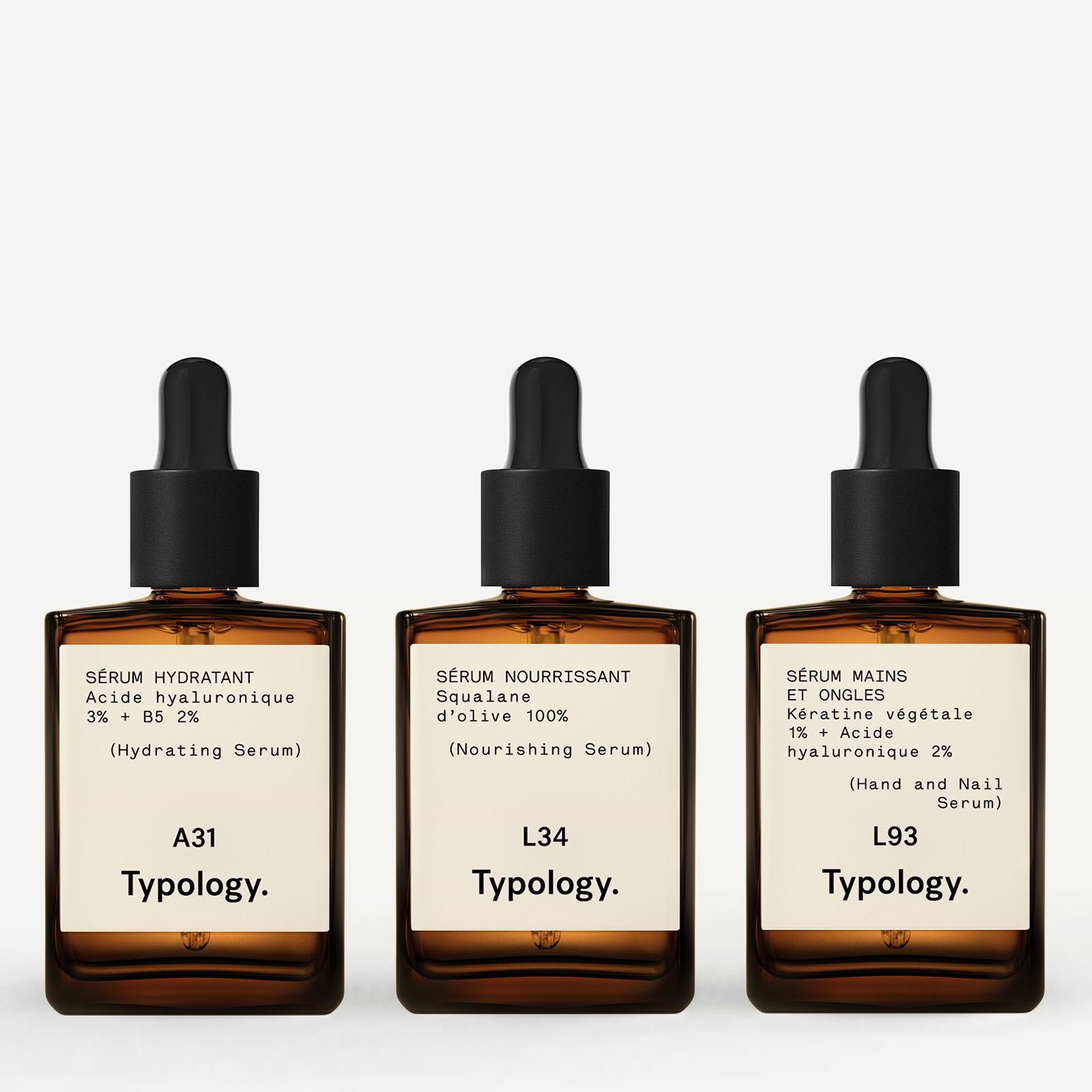 Trio of Serums for dry skin - Concentrated Serums — Typology