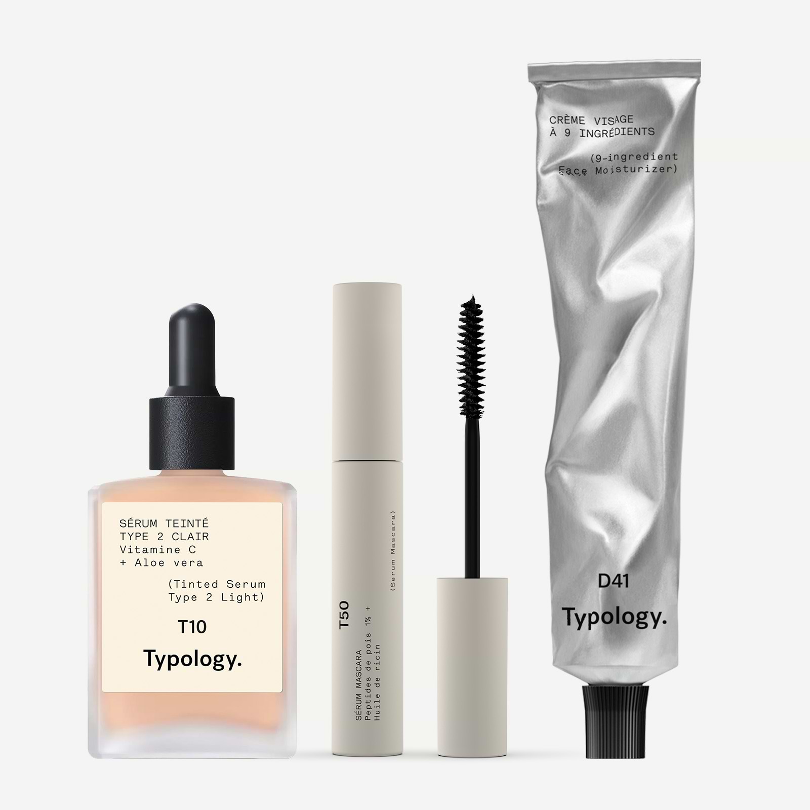 ファンデーション Typology T10 T31 L63 Tinted Face & Lash Trio — Typology
