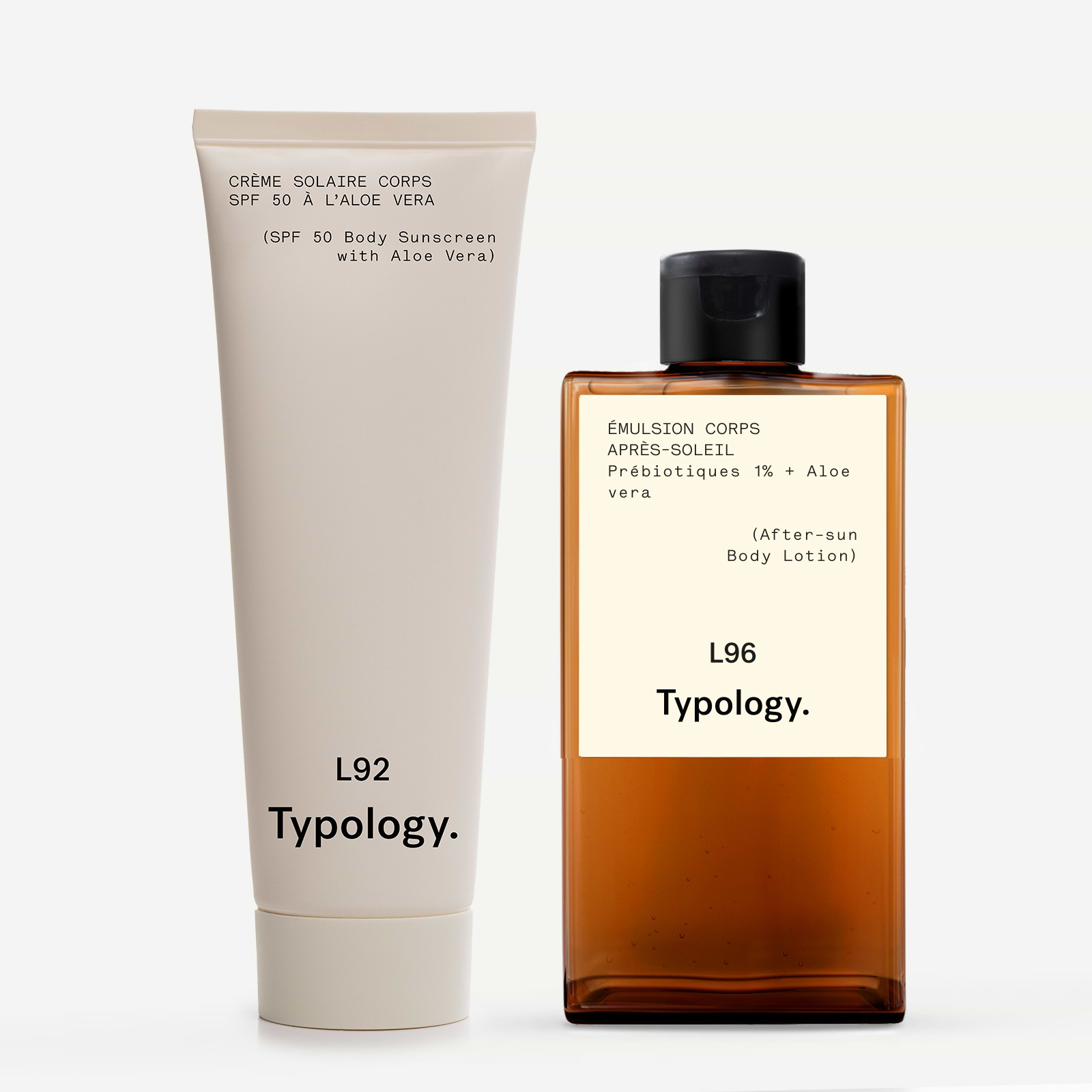 SPF 50 and After-Sun Body Duo — Typology
