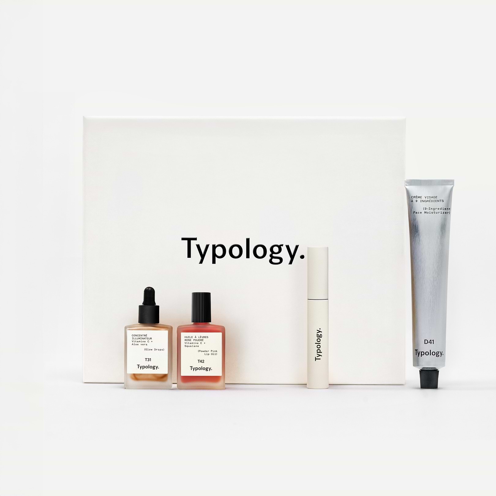 Typology スキンケアセット D41 A51 T31 Tinted Skincare Gift Set - 4 Products 2025 — Typology