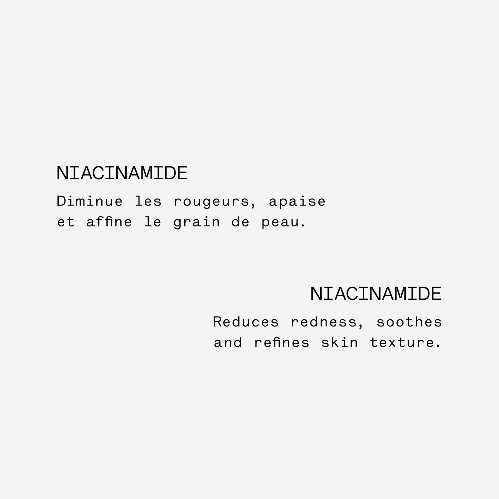 Niacinamide Face Serum — Typology